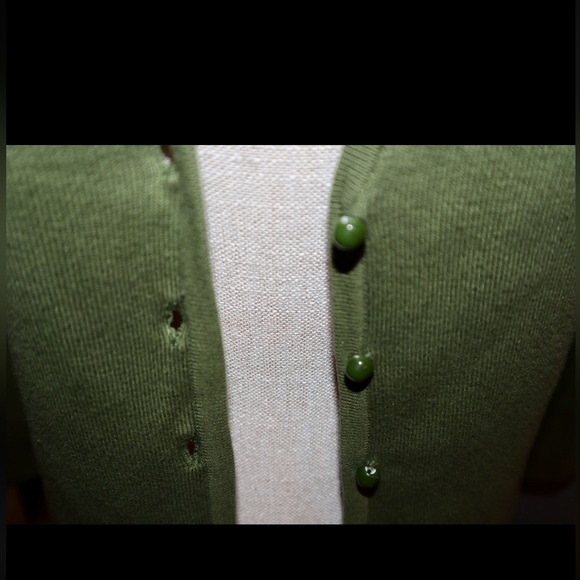 Mercer Street Studio Green Button Down Cardigan Top Size Small - Picture 13 of 15